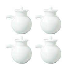 무인양품 MUJI 백자 간장병 S 4547315873944 4개, 100ml