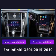 128G 인피니티 Q50 Q50L Q50S Q60 안드로이드 11.0 자동차 라디오 스테레오 멀티미디어 플레이어 GPS 네비게이션 터치 스크린 Carplay HeadUnit, [1] 4G 64G Carplay, 1개