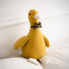 방문스토퍼 도어쿠션 동물 인형 방문고정장치 가드 쿠션 받침, 노란 오리(약 33 cm), 1개