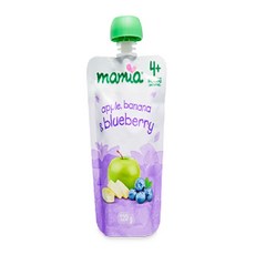 호주 마미아 베이비 이유식 4개월+ 120g Australia Mamia Baby Food Range 4 Months+ 120g, 2.apple banana blueberry