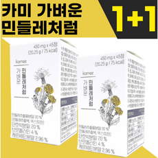 [광고 정품] 4박스 카미 가벼운 민들레처럼 450mg 민들레 브로멜라인 카르세틴 단호박 파파인 칼륨 나트륨 배출 퀘르세틴 케르세틴 덱스트린 단호박 분말 가벼워지는 공식붓기, 45정, 2개