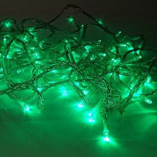 선세이브 LED 은하수 100구 투명선+정류기 세트 (크리스마스 트리전구), 초록색