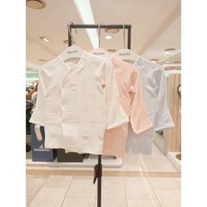 [압소바] (3종택1) 25SS 톤톤모달배냇저고리 (A2A10103), 아이보리/60(2M)