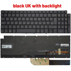 DELL Inspiron 노트북 키보드 러시아어 US UK 스페인어 라틴, black UK backlit
