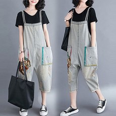 큰언니 빅사이즈 멜빵바지 점프수트 BS04654#