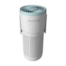 Raycon 휴대용 공기 청기 H13 교체 가능한 헤파 필터 속도 조절 가능 투인원 향수 디퓨저 및 생활 필수품 (화이트