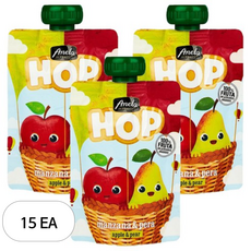 아넬라 HOP 과일 퓨레, 100g, 15개, 혼합맛(사과/사과배)