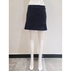  루이까스텔 골프 여성 23FW 솔리드 A라인 울밴드 양옆 플리츠 포인트 속바지 내장 골프 스커트 골프 치마 큐롯 (블랙) IN3FRSQ901 @루이IN 