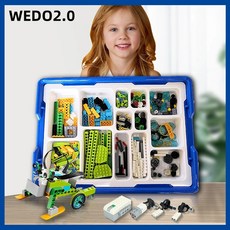 Wedo 3.0 리튬 배터리 로봇 건설 세트 Wedo 2.0 교육용 DIY 빌딩 블록 호환 기술 부품, 7.WEDO2.0-F - weissdac