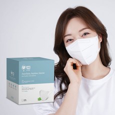 순수아띠 KF80 [대형] 50입 화이트 블랙 / 개별포장 / 가벼운마스크 / 100%국산 / 숨쉬기 편한 새부리형 / 성인남녀