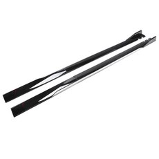 호환 자동 사이드 스커트 익스텐션 립 분리기 범퍼 PP 외부 가드 커버 2M 2 색 섹션, [01] Black White