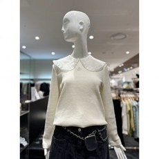 오즈세컨 러플 칼라 스트랩 탑 O22C9TTO579N