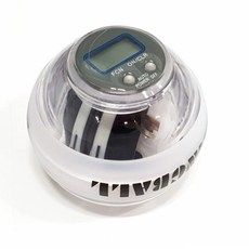 [런웨이브] 프리미엄 오토 자이로볼 LCD RPM 손목운동 스피너 악력기, 1개