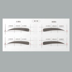 이음모음 눈썹그리기 스티커 눈썹정리 세트