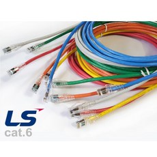 LS전선 CAT6 UTP 랜케이블 수제작 1G 랜선 인터넷 이더넷 LAN, 노랑, 4m, 1개