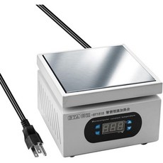 알루미늄 판 가열 스테이션 전자 열판 테이블 예열 플랫폼 0-400℃ BGA Plng 인쇄 회로 기판 휴대폰 LCD 화면용, BY1515 & US Plug_Multicolor