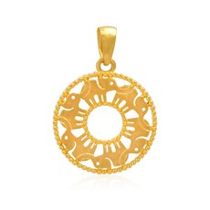 코끼리24k금팬던트