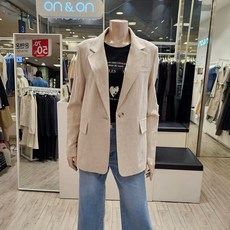 온앤온 원버튼 린넨 자켓 NJW4MJ440