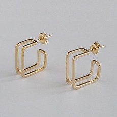 실버스퀘어귀걸이