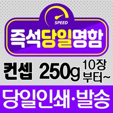고프린팅 즉석명함 당일발송 당일방문수령가능 10장단위 소량인쇄 컨셉250g