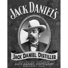 잭 다니엘 초상화 주석 로고 12.5W x 16H (Jack Daniel's - Portrait), Jack Daniel's - Portrait