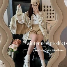 가족 시밀러룩 스트리트 여름 모녀 외국 스타일 자외선 차단 셔츠 조끼 반바지 정wkd