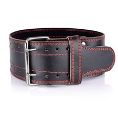 소가죽 역도 훈련 벨트 보디빌딩 데드리프트 헬스장 요추 피트니스 운동 등 보호대, 02 XS-90cm, 02 red