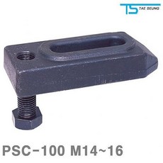 세연상사 태승클램프 플레인 스크류클램프 PSC-100 M14-16 100x42x22mm 1EA 클램프 바이스