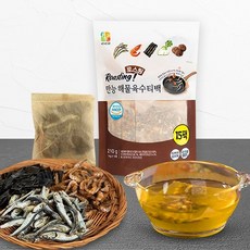 국산 만능 해물육수티백 14g 15팩 로스팅 국물용 육수팩, 15개, 210g