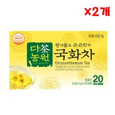 다농원 국화차 20티백 X 2개 티백국화차 꽃차 전통차, 20개입
