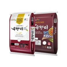 홍천철원물류센터 골든퀸 3호 수향미 10kg+10kg / 상등급 최근도정 E, 단일옵션, 10kg