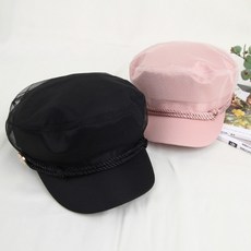 망사마도로스 여자/여성/모자/코디/패션/헌팅캡