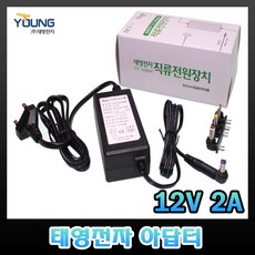 태영전자 12V 아답터 모음전 300mA 500mA 1A 1.5A 2A 3A 3.5A 5A 10A SMPS 코드형 벽꽂이형 전자식 단일색상 직류전원장치, 1개, 12V2A(코드타입)