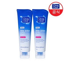 리스테린 [클린앤클리어] 딥 액션 폼 클렌저 120gx2, 2개, 120g