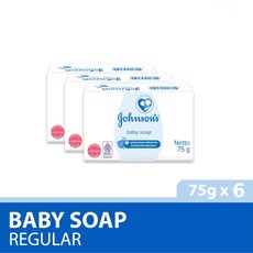존슨즈 베이비 비누, 6박스, 75g