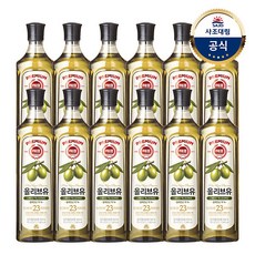 사조대림 [사조대림] 해표 올리브유 900ml x12병, 기본상품, 12개