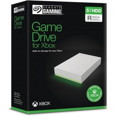 외장하드 드라이브 포터블 동영상 Seagate FireCuda Gaming Hub 외장 하드 HDD 8TB USB 3.2 사용자 정의 가능한 RGB LED 조명 구조 서비스가, White_5tb | Xbox - 시게이트8tb