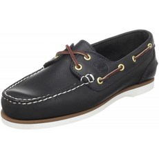 Timberland Classic 2-Eye 여성용 보트 슈즈 파란색 (Md Blue Full Grain) 3 UK (35.5 EU)