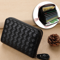 코슈어 카드 지갑 가죽 명함 케이스 11단 아코디언 홀더