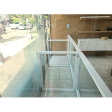 원퍼니가구 높이 900 애견 안전문 대기장 소형강화유리파티션 매장인테리어