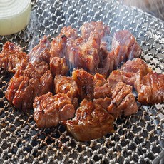 [사계별미] 한돈 국내산 양념 돼지갈비 숯불 갈비 LA갈비, 뼈 없는 돼지갈비 300g, 2개, 300g