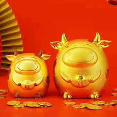 [로랑] 2021년 복받으소! 고급 도자기 황금소 저금통  W165 리뷰후기