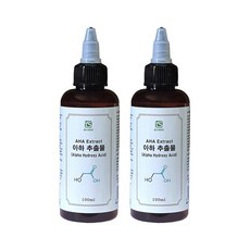 화장품만들기 추출물100ml (1+1) 17종, 아하추출물100ml (1+1), 2개 - 아하추출물