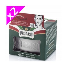 Proraso 프로라소 프리 비어드 리프레싱 쉐이브 크림 100ml 2팩, 2개