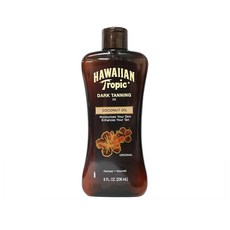 하와이안 트로픽 Dark Tanning Oil SPF 0 8 Fluid Ounce (Pack of 3) 코코넛 다크태닝오일 236ml 3팩