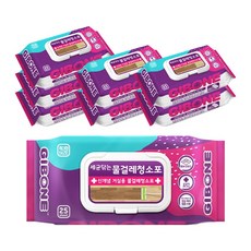 [기본에] 세균닦는 물걸레 청소포 특대형 25매X8팩, 8개