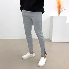간빠레 남자 밴딩 밑단 지퍼 네오프렌 조거 트레이닝 바지