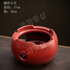 미니스토브 가정용 캔들 주전자 가열 바베큐 복고풍 일본풍, 1개, M.빨간 가마 둥근 트럼펫