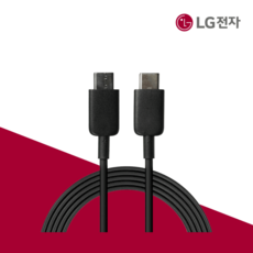 LG전자 정품 C to C 케이블 블랙 15W 1M EAD65830111, 기본선택
