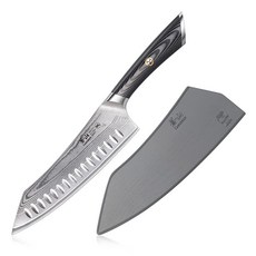 Cangshan NAKA 시리즈 X7 스틸 단조 로킹 셰프 나이프 칼집 포함 203cm8인치 148856, 13.6", 1개